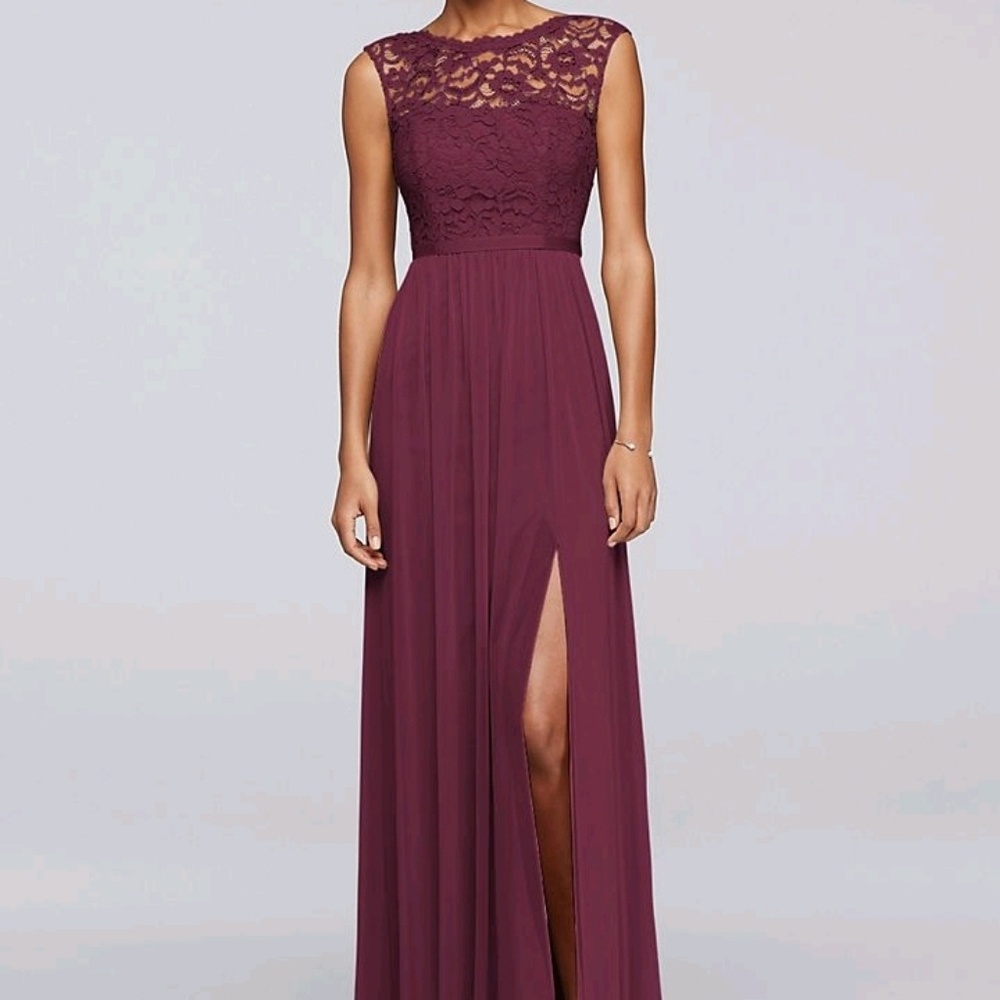 SOLD Mesh bridesmaid gown NWT
